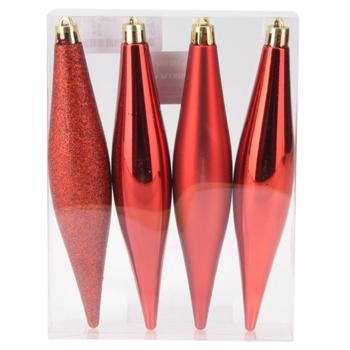 Набор сосулек Koopman красных 4шт*150мм - купить, цены на - фото 2