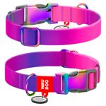 Нашийник для собак Collar Waudog Nylon Recycled XL - фіолетовий