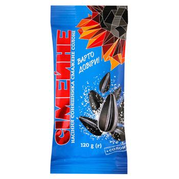 Насіння соняшника Сімейне смажене солоне 120г - купити, ціни на Ідеал - фото 1