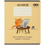 ZiBi Cute Cat History Checkered Subject Notebook 36 Sheets