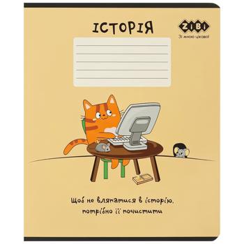 Зошит предметний ZiBi Cute Cat Історія клітинка 36 аркушів