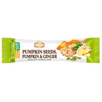 MagNut pumpkin seeds-ginger and with candied pumpkin grain candy bar 35g