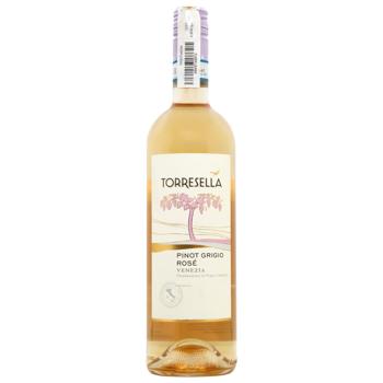 Вино Torresella Pinot Grigio Venezia IGT розовое сухое 12% 0,75л