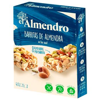 Батончики El Almendro з мигдалем та солоною карамеллю 84г - купити, ціни на WINETIME - фото 1