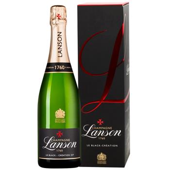 Шампанское Lanson Le Black Label Brut белое брют 12,5% 0,75л - купить, цены на WINETIME - фото 1