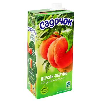Сок Садочок персик-яблоко 0,95л - купить, цены на КОСМОС - фото 1