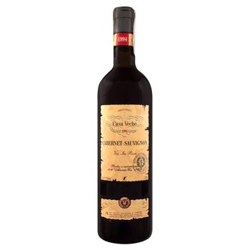 Вино Casa Veche Cabernet-Sauvignon красное сухое 11-13% 0,75л - купить, цены на Идеал - фото 1