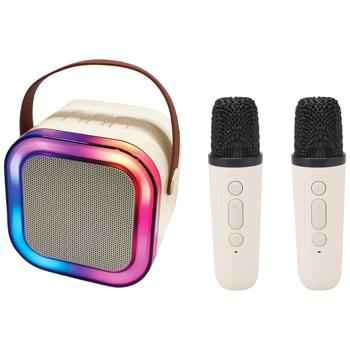 One Two Fun Beige Rechargeable Speaker with Two Microphones - buy, prices for Auchan - photo 2