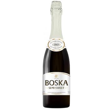 Напій алкогольний сильногазований Boska Semi-Sweet білий напівсолодкий 8.5% 0.75л