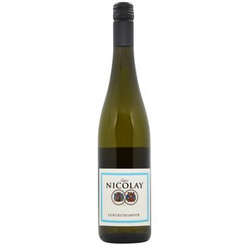 Peter Nicolay Gewurztraminer White Semidry Wine 10% 0.75l - buy, prices for WINETIME - photo 1