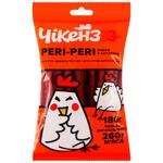 Снеки ЧІКЕНZZZ Пері-Пері сушені з м'яса птиці сушені / 180г