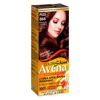 AVENA Shine Color 066 Truffle Chestnut Permanent Cream Hair Dye - buy, prices for Tavria V - photo 1