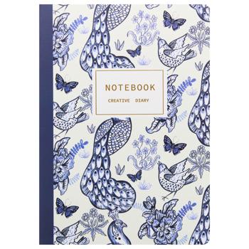 Книга для нотаток Buromax Nature темно-синя А5 32 аркуша