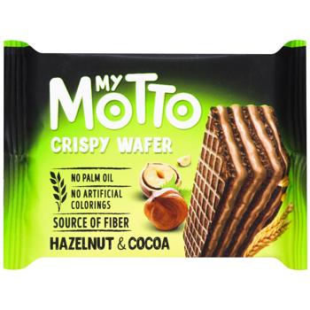 My Motto Waffles with Hazelnuts and Cocoa Cream 34g - buy, prices for METRO - photo 1