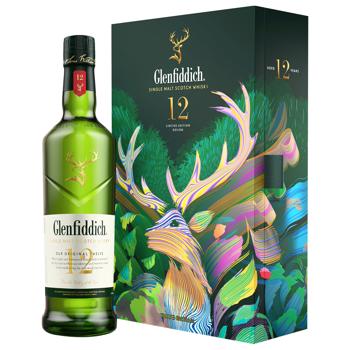 Набір Віскі Glenfiddich 40% 0,7л + фляга