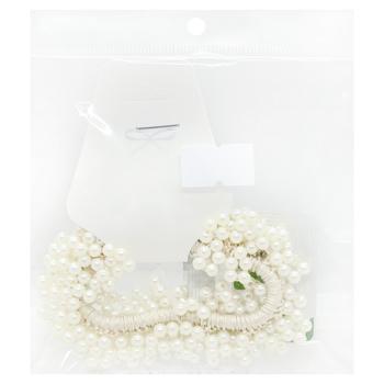 Резинка для волос с жемчужинами 3753-15 - купить, цены на КОСМОС - фото 1