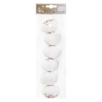 Набор пасхальных подвесок Яйцо 4*6см 6шт в ассортименте - купить, цены на ULTRAMARKET - фото 3