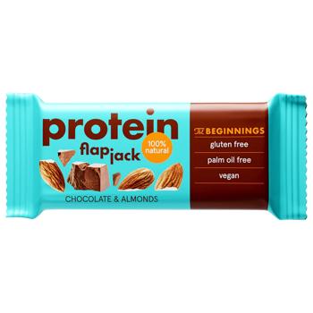 Батончик протеїновий The Beginnings FlapJack з мигдалем 60г - купити, ціни на WINETIME - фото 1