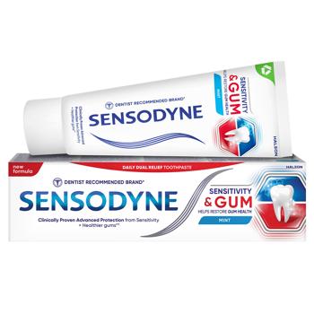 Зубна паста Sensodyne Чутливість зубів та захист ясен 75мл - купити, ціни на КОСМОС - фото 1