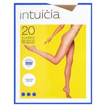 Колготы женские Intuicia Classic 20Den бежевые размер 5-6