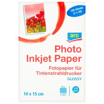 Aro Photo Inkjet Paper 10х15cm 50 Sheets