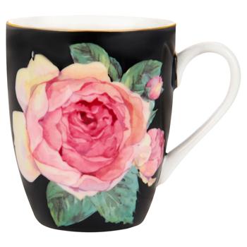 Кружка Lefard Пiвонiя 370мл чорний - купити, ціни на МегаМаркет - фото 1