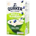 Каша вівсяна Quaker Яблуко та чорниця швидкого приготування 36г х 10шт