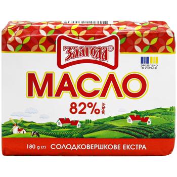 Масло Злагода Екстра 82% 180г - купити, ціни на За Раз - фото 2