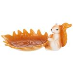 Bona Di Leaf Shaped Stand with Squirrel 30x17x12.5cm