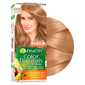 Краска для волос Garnier Color Naturals Creme с 3-мя маслами 8.00 Глубокий пшеничный - купить, цены на Auchan - фото 2