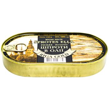 Riga Gold Sprats 190g - buy, prices for COSMOS - photo 1
