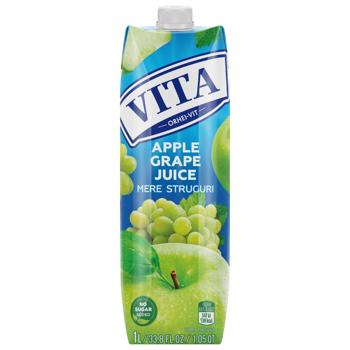 Сік Vita яблучно-виноградний 1л - купити, ціни на КОСМОС - фото 1