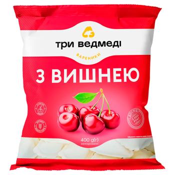 Вареники Три Медведя с вишней 400г - купить, цены на Идеал - фото 1