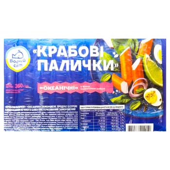 Крабові палочки Водний Світ Океанічні заморожені 360г