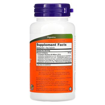 Now Foods Probiotic-10 Probiotic 25 Billion CFUs 100 capsules - buy, prices for Biotus - photo 2