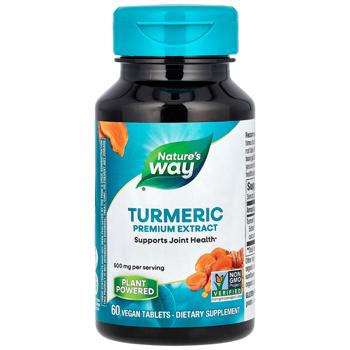 Куркума, Turmeric Standardized, Nature's Way, 60 таб. - купити, ціни на Біотус - фото 1