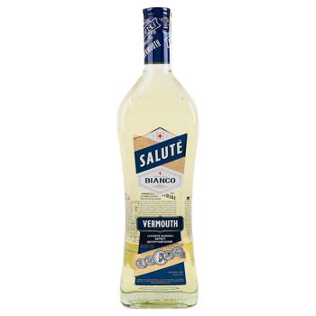 Вермут Salute Bianco десертный белый 16% 1л - купить, цены на Идеал - фото 1