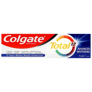 Colgate Total 12 Advanced Whitening Toothpaste 75ml - buy, prices for NOVUS - photo 7