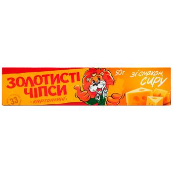Zhayvir Zolotysti Potato Chips with Cheese Flavor 50g - buy, prices for - photo 2
