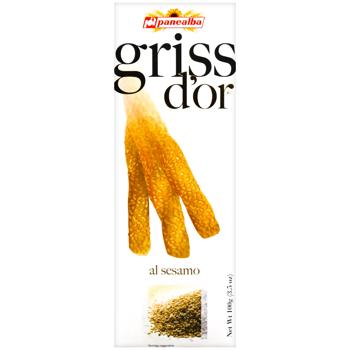Грісіні Panealba Griss D'Or с кунжутом 100г - купити, ціни на КОСМОС - фото 3