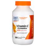 Витамин C со вкусом апельсина, Vitamin C Gummies, Doctor's Best, 250 мг, 120 жевательных конфет