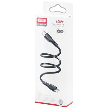Кабель XO NBQ231B Rock Series Type-C to Type-C Data Cable 1м - купити, ціни на Auchan - фото 1