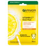 Маска Garnier Skin Naturals тканевая с витамином С для тусклого и неравномерного тона кожи лица 28г