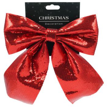 Red Bow Christmas Decoration 300x35x240mm - buy, prices for METRO - photo 1