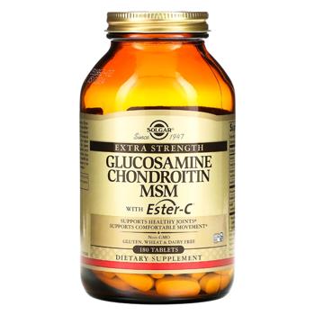 Solgar Glucosamine, Chondroitin, MSM with Ester-C 180 tablets - buy, prices for - photo 1