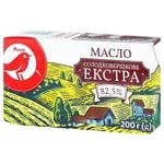 Масло Auchan Екстра солодковершкове 82,5% 200г