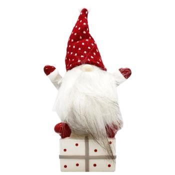 Скарбничка керамічна Гномик на подарунку 21см - купити, ціни на ULTRAMARKET - фото 1