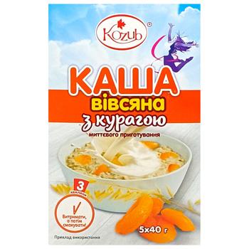 Каша овсяная Козуб продукт с курагой в пакетиках 5шт*40г - купить, цены на Чудо Маркет - фото 2