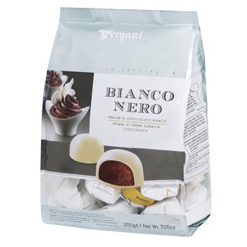 Vergani Bianco&Nero With Chocolate Ganache Filling In White Chocolate Candies 200g - buy, prices for NOVUS - photo 1