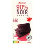 Auchan Black Chocolate 90% 100g